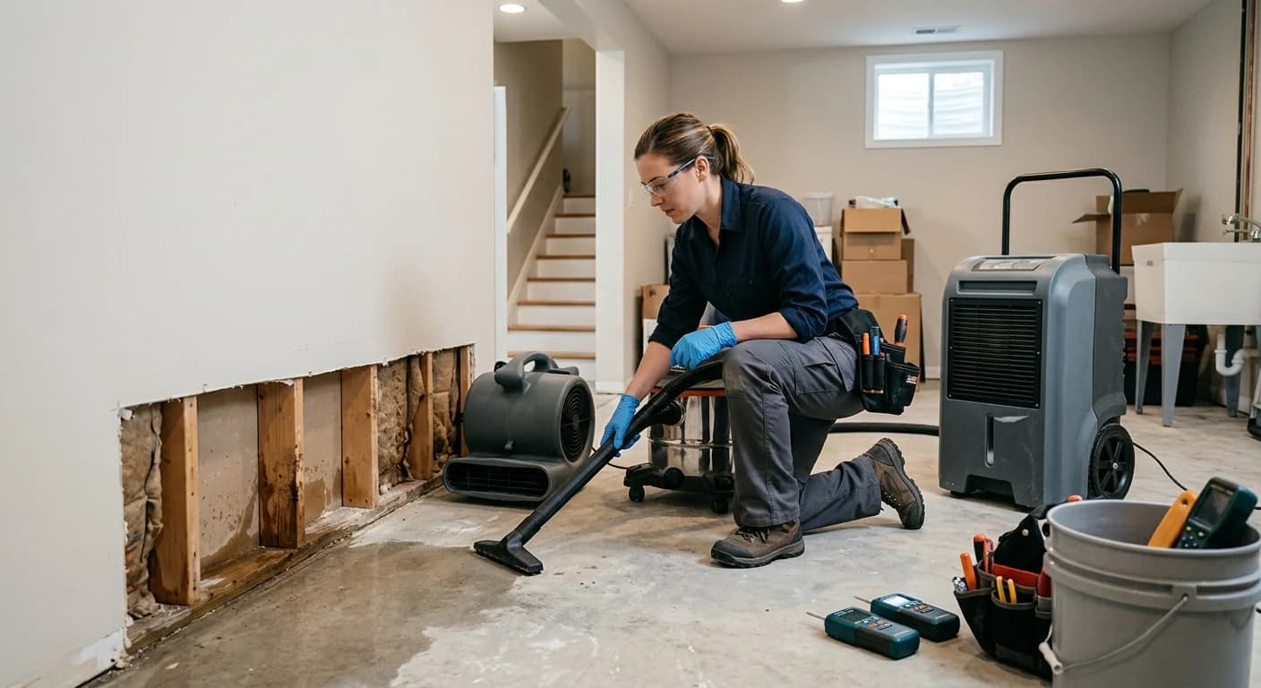 Professional water damage restoration work - How Can Landscaping Help?